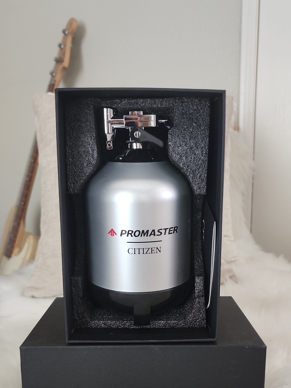Citizen Promaster Metallic Silver Decorative Canister Accent